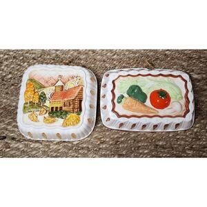 Himark Jello Mold 3D Ceramic Kitchen Decor Wall Art Country Farmhouse Vegetable